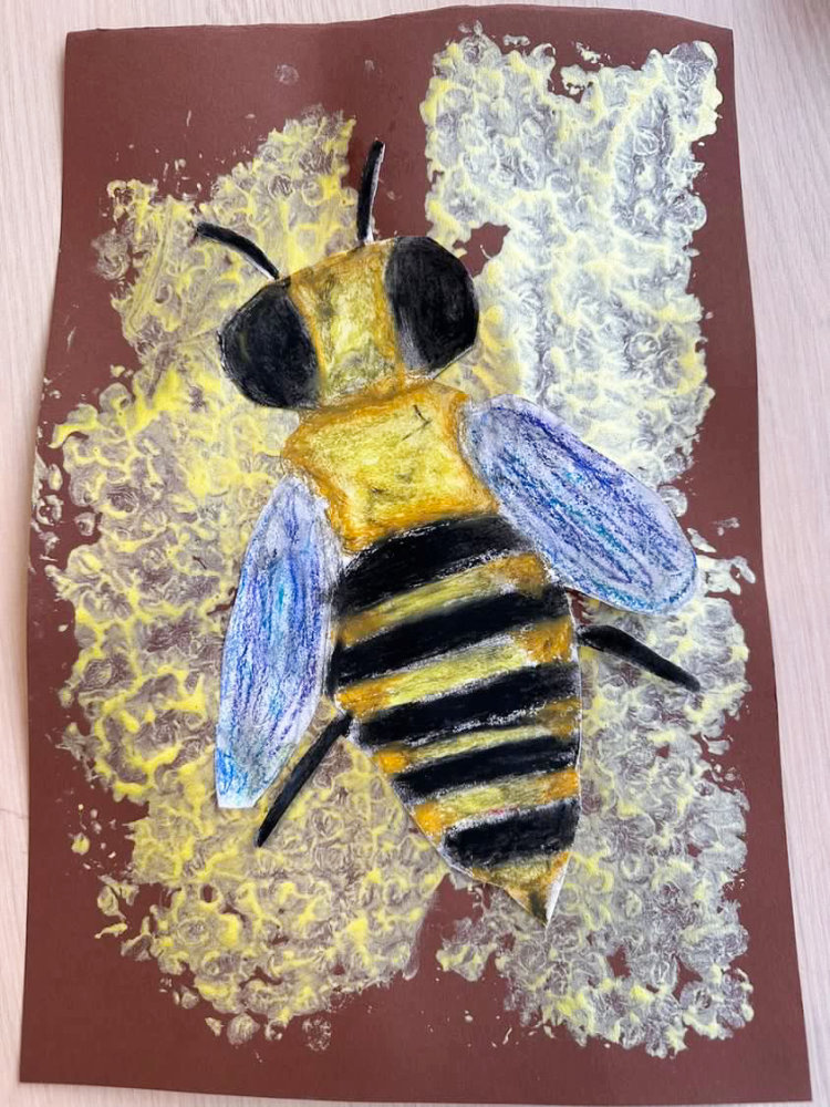 Wasco tekening van honingbij